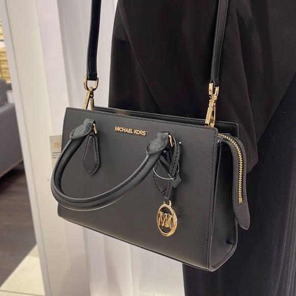 Michael Kors Sheila Small Center Zip Satchel Shoulder Crossbody Bag Non Leather - Picture 6 of 16